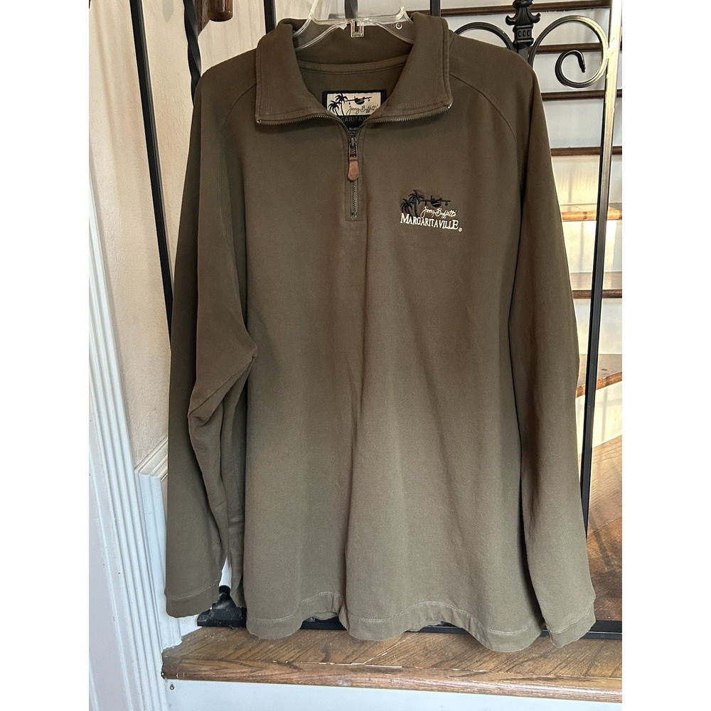 Men's Size XXL Jimmy Buffett's Margaritaville quarter-zip pullover sweatshirt